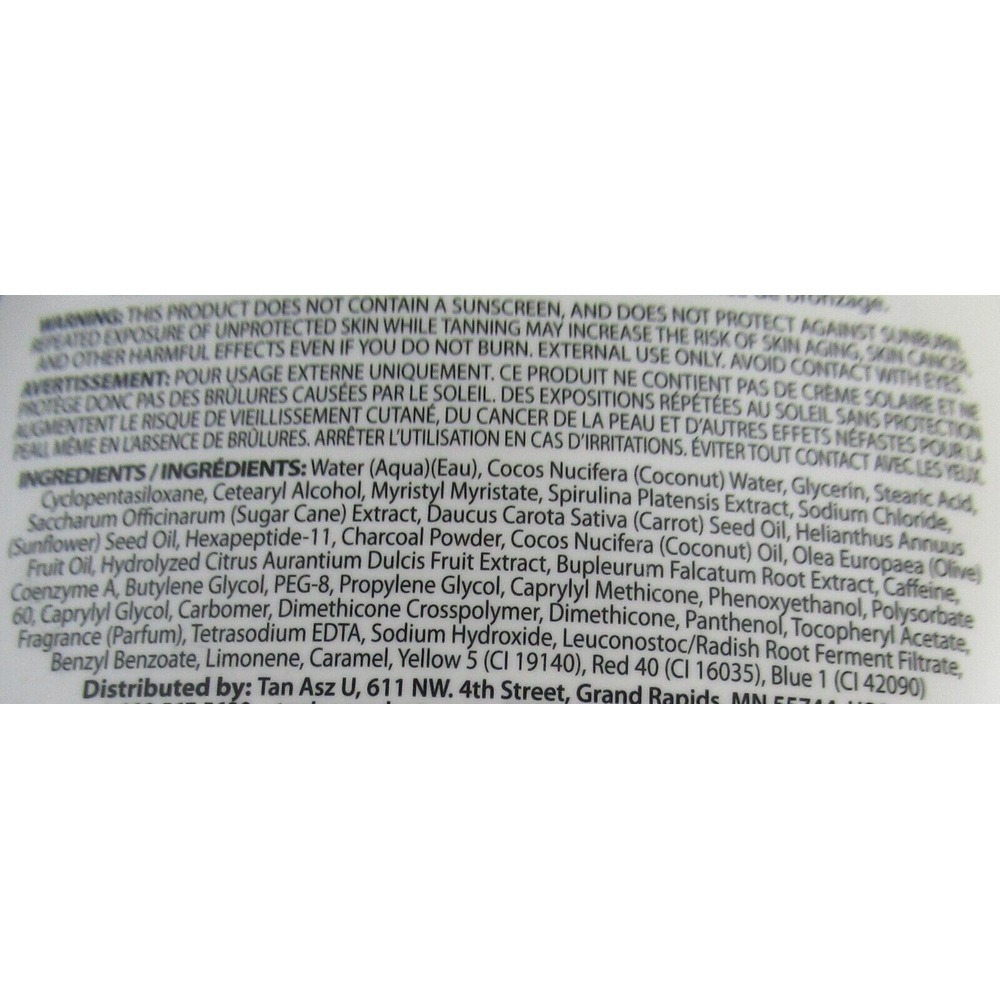 Tan Asz U Yachts & Shots Tanning Lotion 13.5 oz 400X Bronzer Coconut Water Based - Picture 5 of 6
